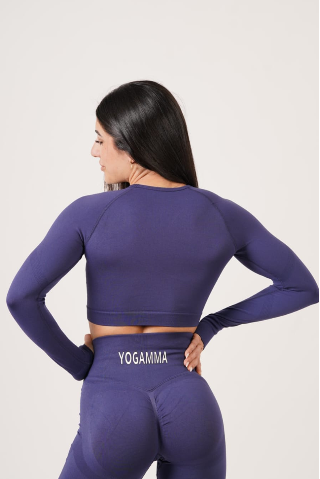 TOP MANICHE LUNGHE YOGAMMA™ - BLU NAVY 🧘♀️