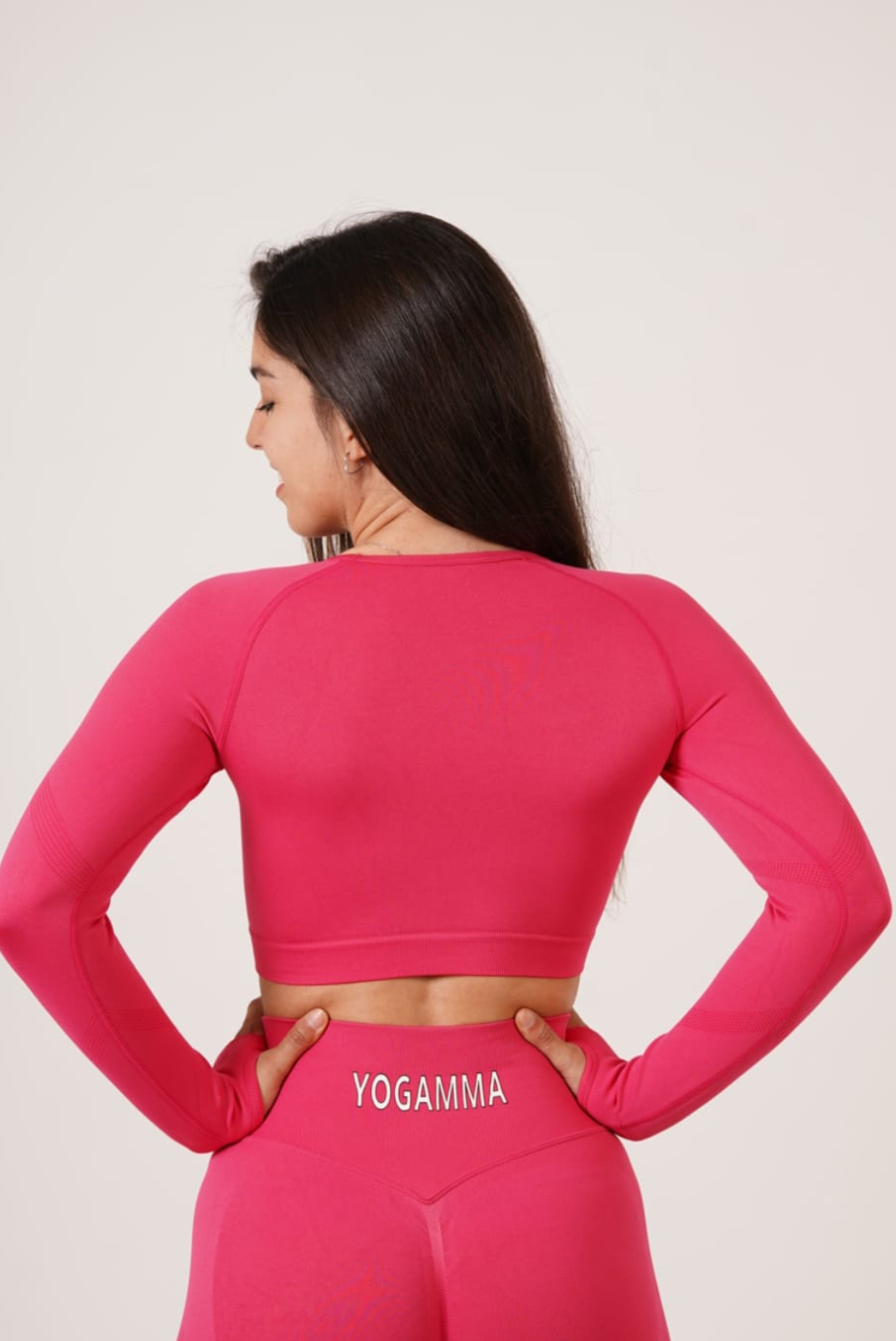 TOP MANICHE LUNGHE YOGAMMA™ - FUCSIA 🧘‍♀️