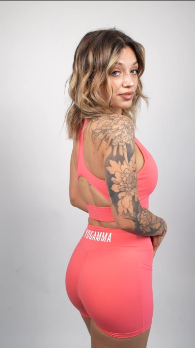 SET SHORTS E TOP PRO FIT YOGAMMA 🍑 - PESCA
