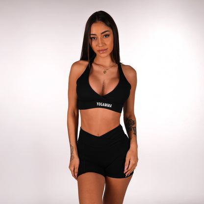 SET SHORTS PRO FIT YOGAMMA 🍑 - NERO