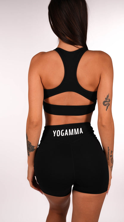 SET SHORTS PRO FIT YOGAMMA 🍑 - NERO
